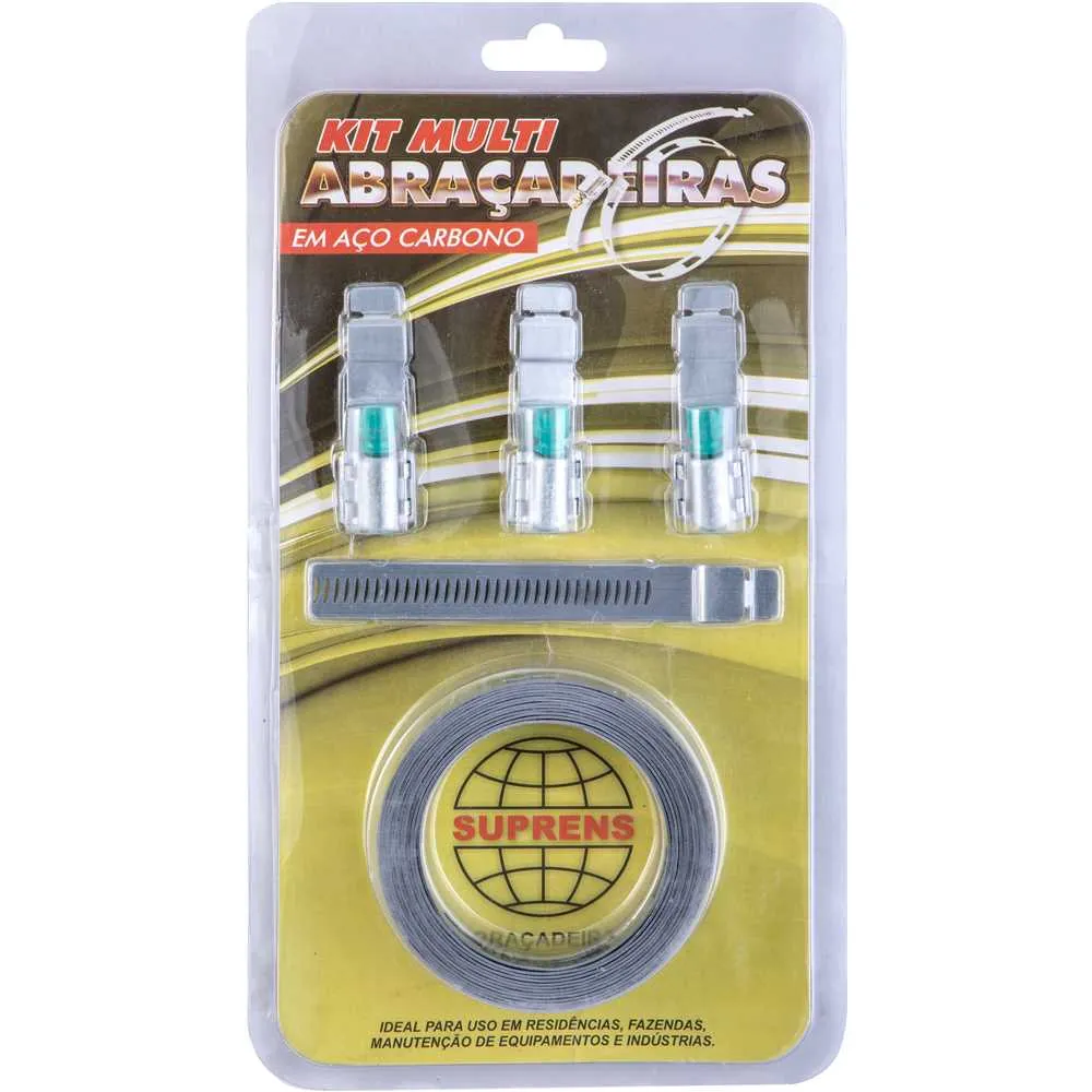 Kit Multi Abraçadeiras Suprens – Aço Carbono