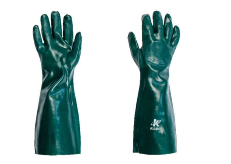 Luva Kalipso PVC com Forro Verde 27 cm