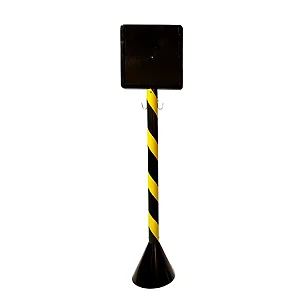 Pedestal Zebrado 90 cm com Suporte PIC Plásticos