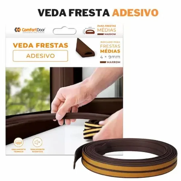 Veda Frestas 4x9mm Marrom 6m – Comfortdoor