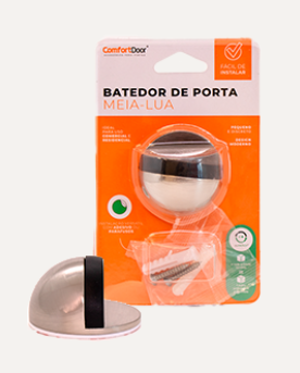 Batedor de Porta Meia Lua Escovado – Comfortdoor