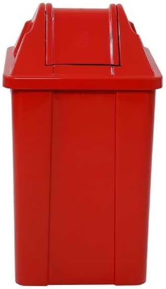 Lixeira 60 Litros Tampa Basculante Vermelha