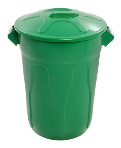 Lixeira Redonda Reciclável 100 Litros Verde – JSN